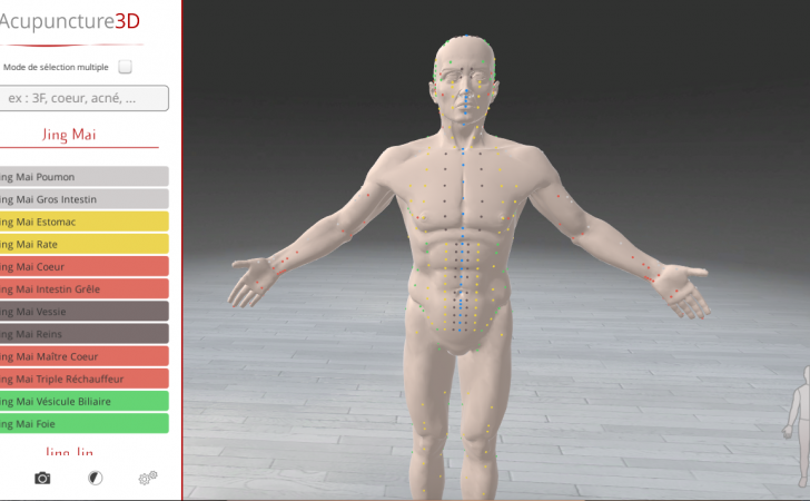 Tous les méridiens par type