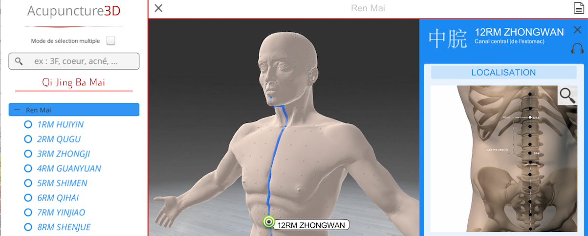 Acupuncture 3D features - The most complete 3D software to learn ...